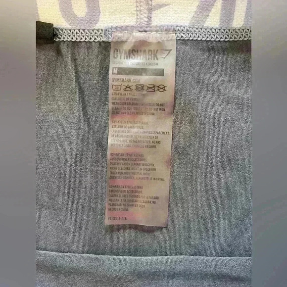 Gymshark Fit Seamless Leggings Charcoal Intense Steel Women's Size Small - Picture 4 of 6